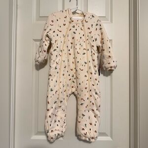 Joe Fresh Cream Footie with Colorful Print